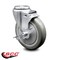 Service Caster 5 Inch Gray Polyurethane Wheel Swivel Bolt Hole Caster with Brake SCC SCC-BH20S514-PPUB-TLB - alternate 1
